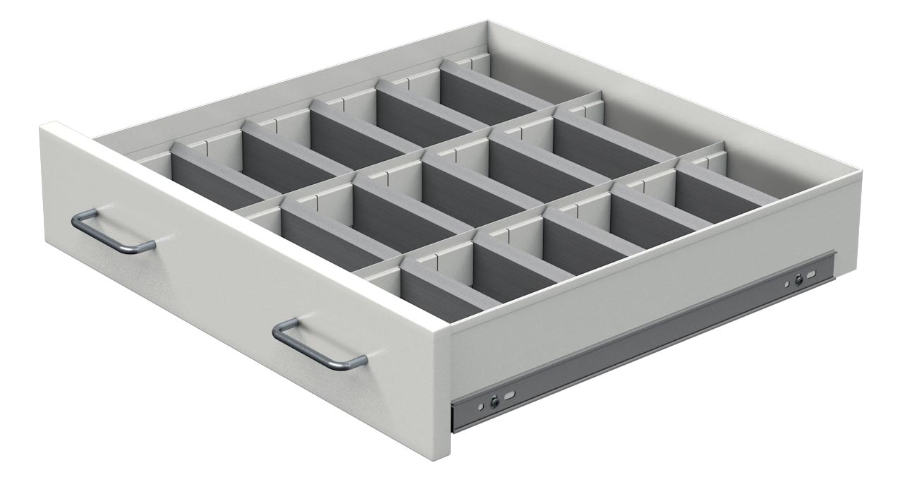 16 Universal, 10-Section, Deep Drawer Plastic Divider — BoxoUSA