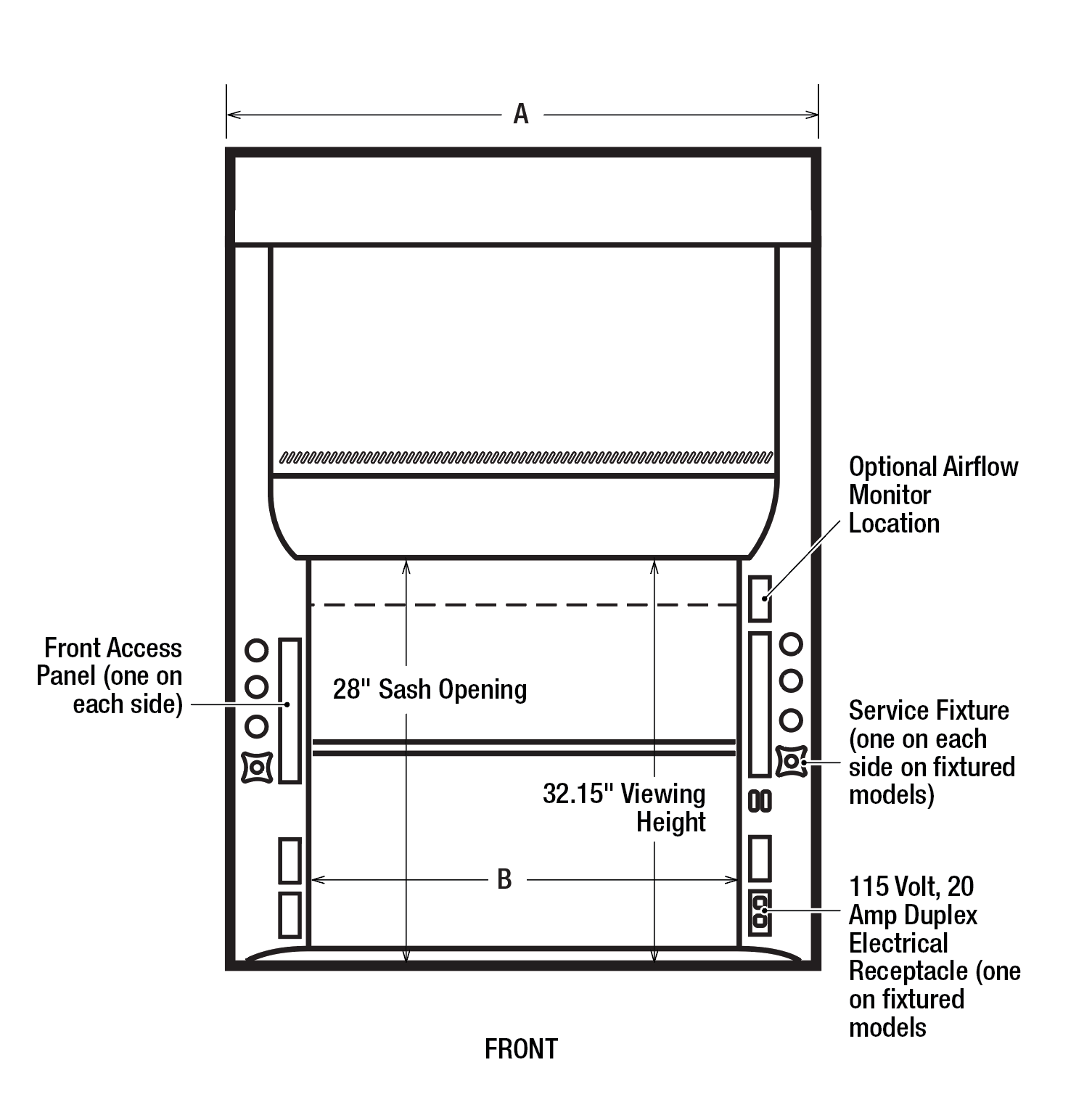 laboratory fume hoods with built in blower fume hood sashes