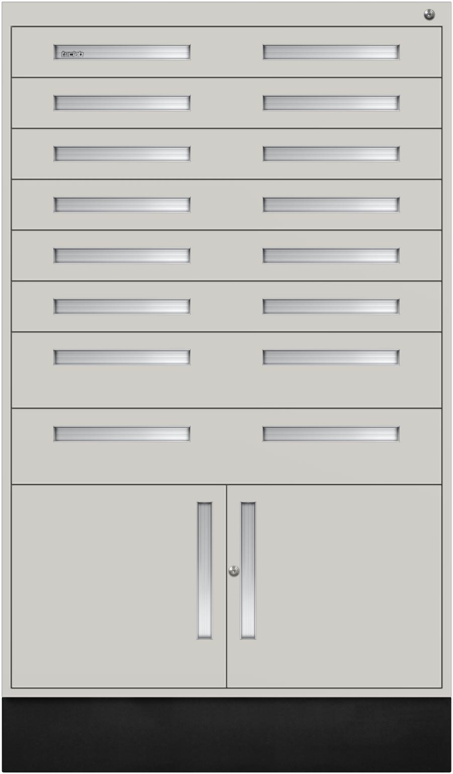 Interlocking Storage Cabinet - 6000 Series - Inset Handels